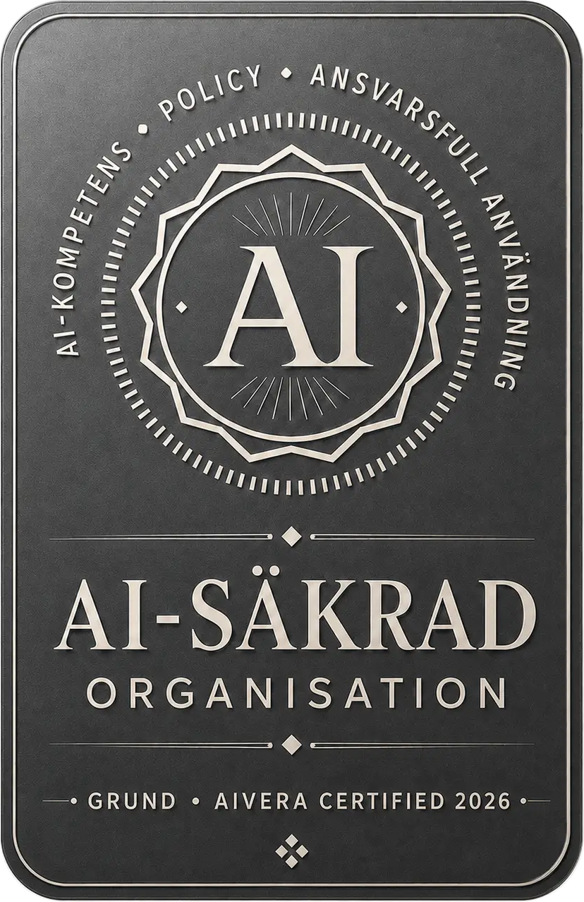 Badge: AI-säkrad Organisation – Grund