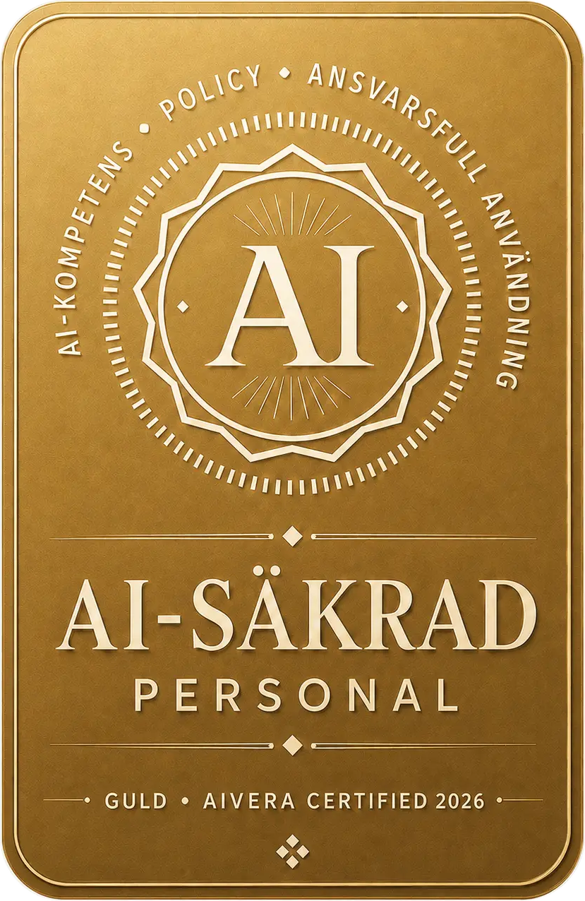 Badge: AI-säkrad Personal – Guld